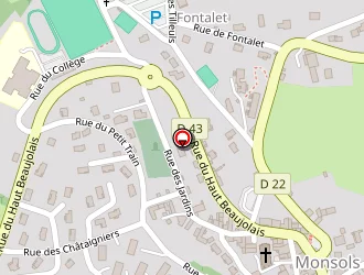 Carte de Electrotech Bti à Monsols