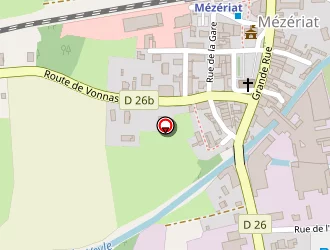 Carte de Complexe Sportif à Mézériat