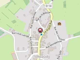 Carte de Salle Polyvalente à Lépaud