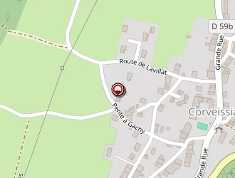 Carte de Les Chevriers D'echazeaux à Corveissiat