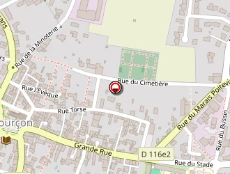 Carte de Centre De Secours à Courçon