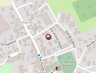 Carte de Rivoire à Viriat