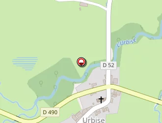 Carte de Départ De Sentier à Urbise