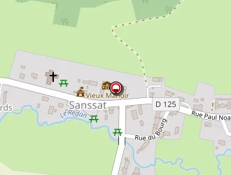 Carte de La Poste à Sanssat