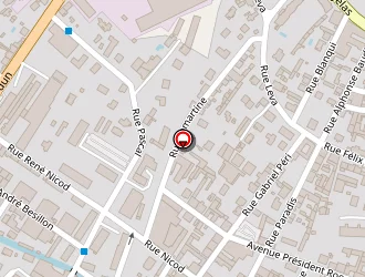 Carte de Philippon Coiffeur à Oyonnax