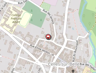 Carte de Les Trois Maisons à Celles-sur-belle