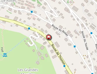 Carte de Hôtel Le Roitelet à Châtel