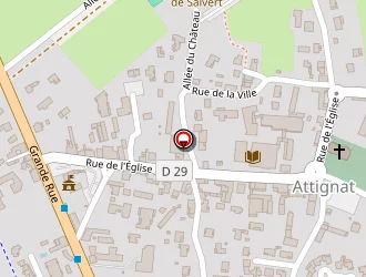 Carte de Café De La Place à Attignat