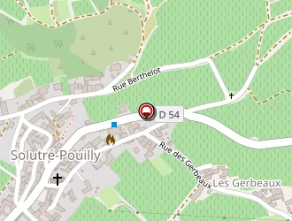 Carte de Roche De Solutré à Solutré-pouilly