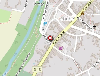 Carte de Etamine à Couhé