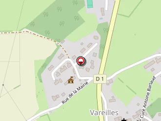 Carte de Des Genets (earl) à Vareilles