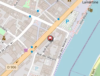 Carte de Hammam Les Naiades à Mâcon