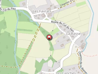 Carte de Au Pré De La Basse à Orcier