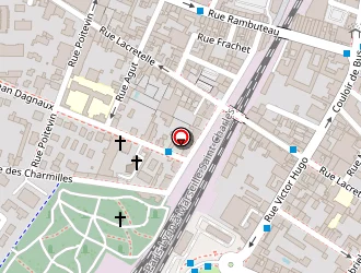 Carte de Brit Hotel à Mâcon