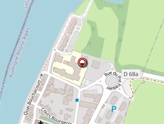 Carte de Le Bouchacourt à Saint-laurent-sur-saône