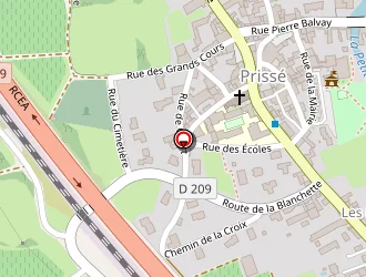 Carte de Toutan Frédéric à Prissé