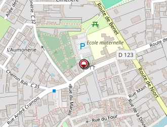 Carte de La Rive Gauche à Magné