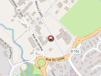 Carte de Institution Jeanne D'arc à Cessy