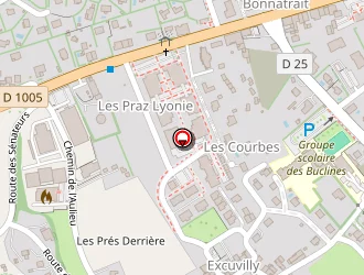 Carte de Ecole Des Buclines à Sciez