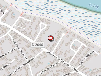 Carte de Hôtel De La Plage à Faute-sur-mer (la)