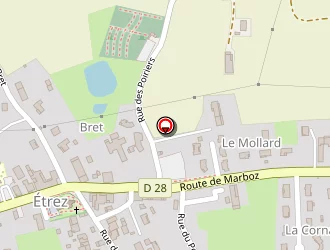 Carte de Saive Damien à Étrez