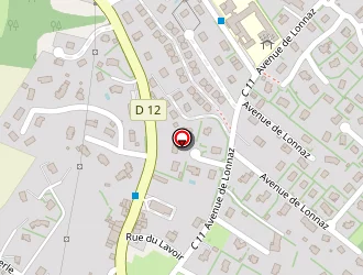 Carte de Pharmacie De Noyer à Allinges