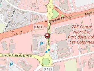 Carte de Niortaise Des Eaux à Chauray