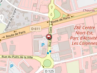 Carte de Tissuterie à Chauray