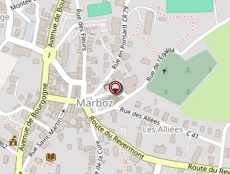 Carte de Petit Casino à Marboz