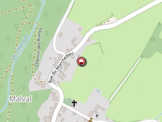 Carte de Circuit De Randonnee Pedestre à Malval