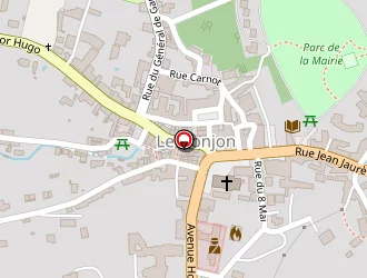 Carte de Au Nénuphar à Donjon (le)