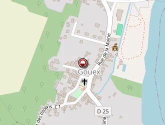 Carte de La Fontaine à Gouex