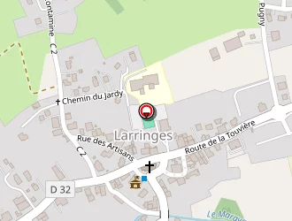 Carte de Roy Frédéric à Larringes