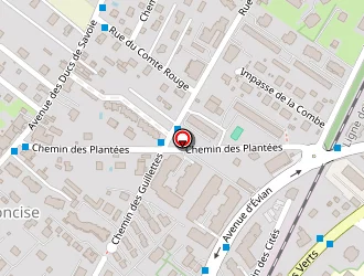 Carte de Chantevin à Thonon-les-bains