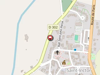 Carte de La Maison Bleue à Saint-victor