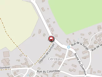 Carte de Pigeau (ets) à Azay-le-brûlé