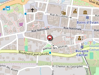 Carte de Pompiers à Évian-les-bains