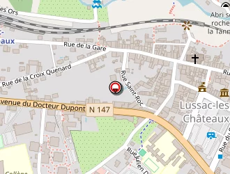 Carte de Ecole Primaire Privée à Lussac-les-châteaux