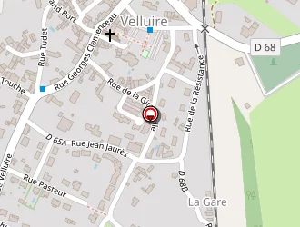 Carte de Agence Postale à Velluire