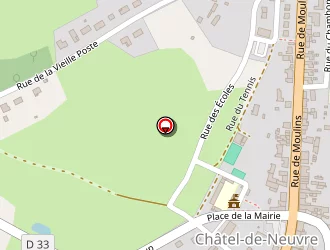 Carte de Salle Polyvalente à Châtel-de-neuvre