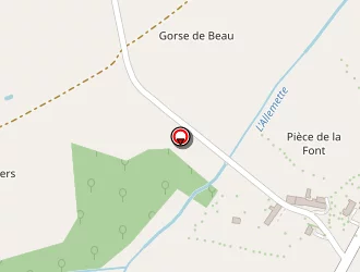 Carte de La Verrerie (earl) à Chaillac