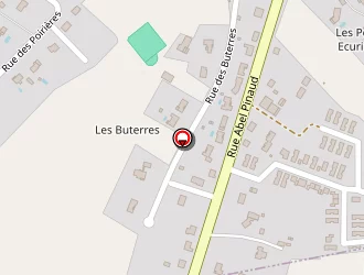 Carte de Hébras Bâtiment à Saulgé