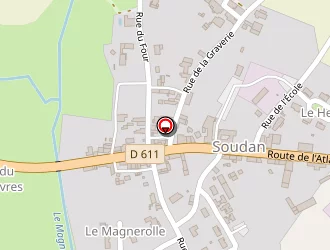 Carte de Chaigneau à Soudan