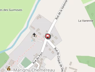 Carte de Moine Hubert à Marigny-chemereau