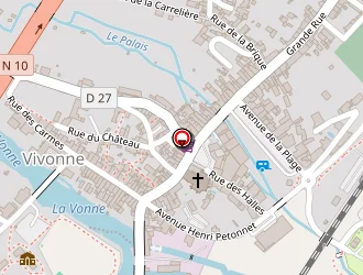 Carte de La Poste à Vivonne