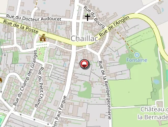 Carte de Camping Municipal à Chaillac