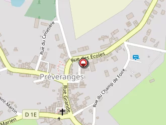 Carte de La Poste à Préveranges