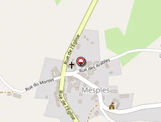 Carte de Urgence (services Locaux) à Mesples