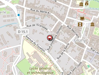 Carte de La Poste à Cluny