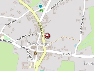 Carte de Urgence (services Locaux) à Cressanges